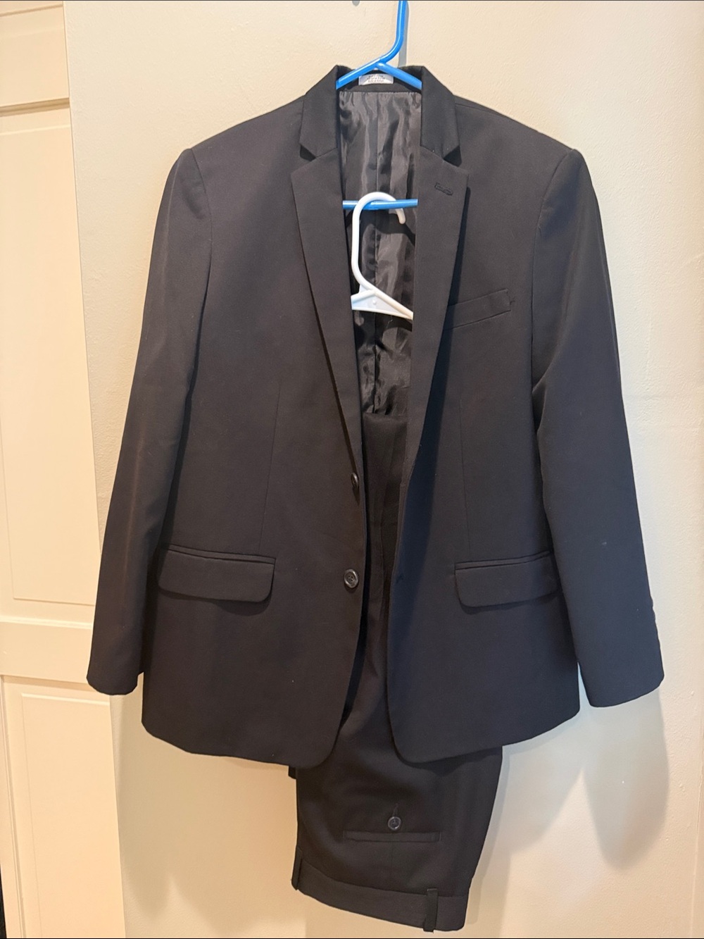 Calvin Klein Black Boy’s Two-Piece HUSKY Suit Blazer and Pants
